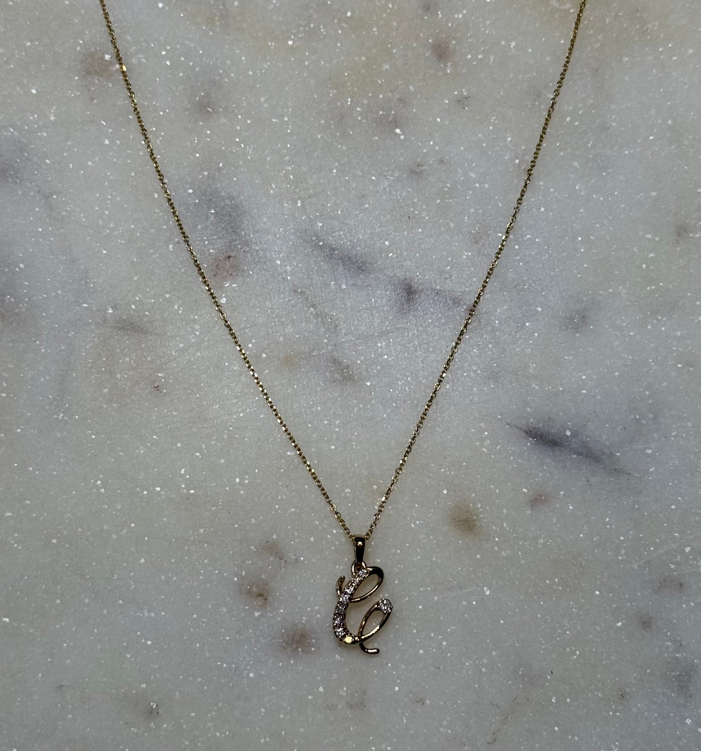 Diamond Script Letter "C"