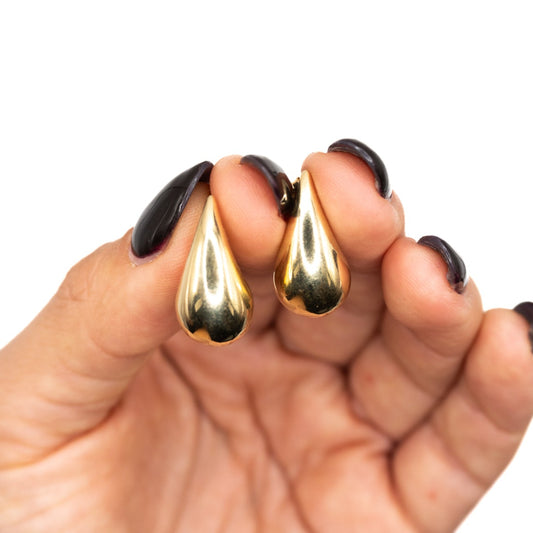 Solis Drops in 14k yellow gold, alternate view