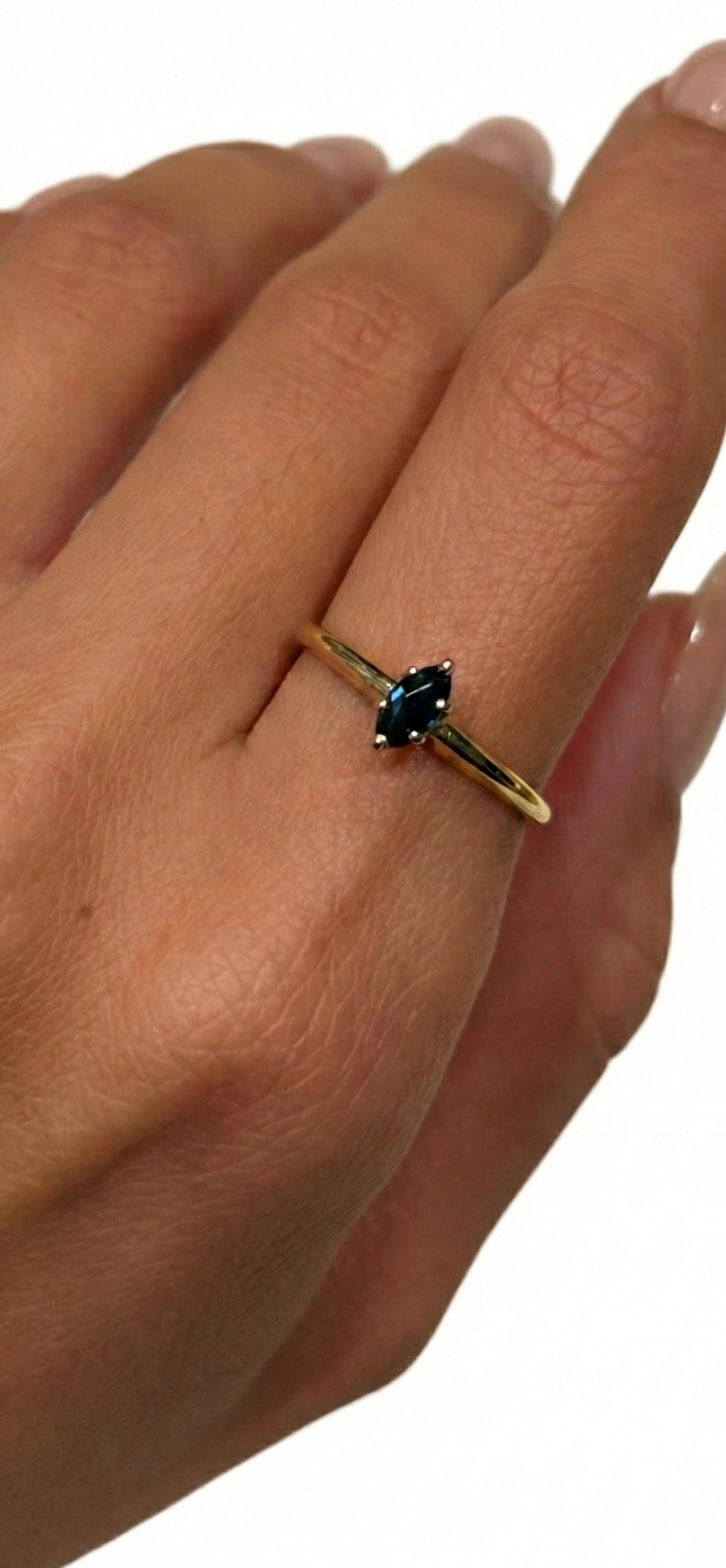 Marquise Midnight Sapphire Ring