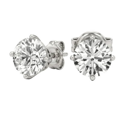 Lab-Grown Diamond Studs (2 CTW), detail view