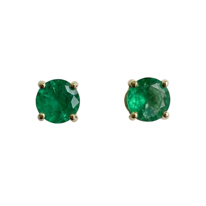 Verde Emerald Studs, product view