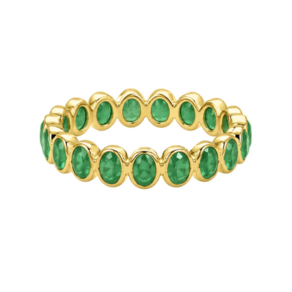 Heather Emerald Eternity Band, product view
