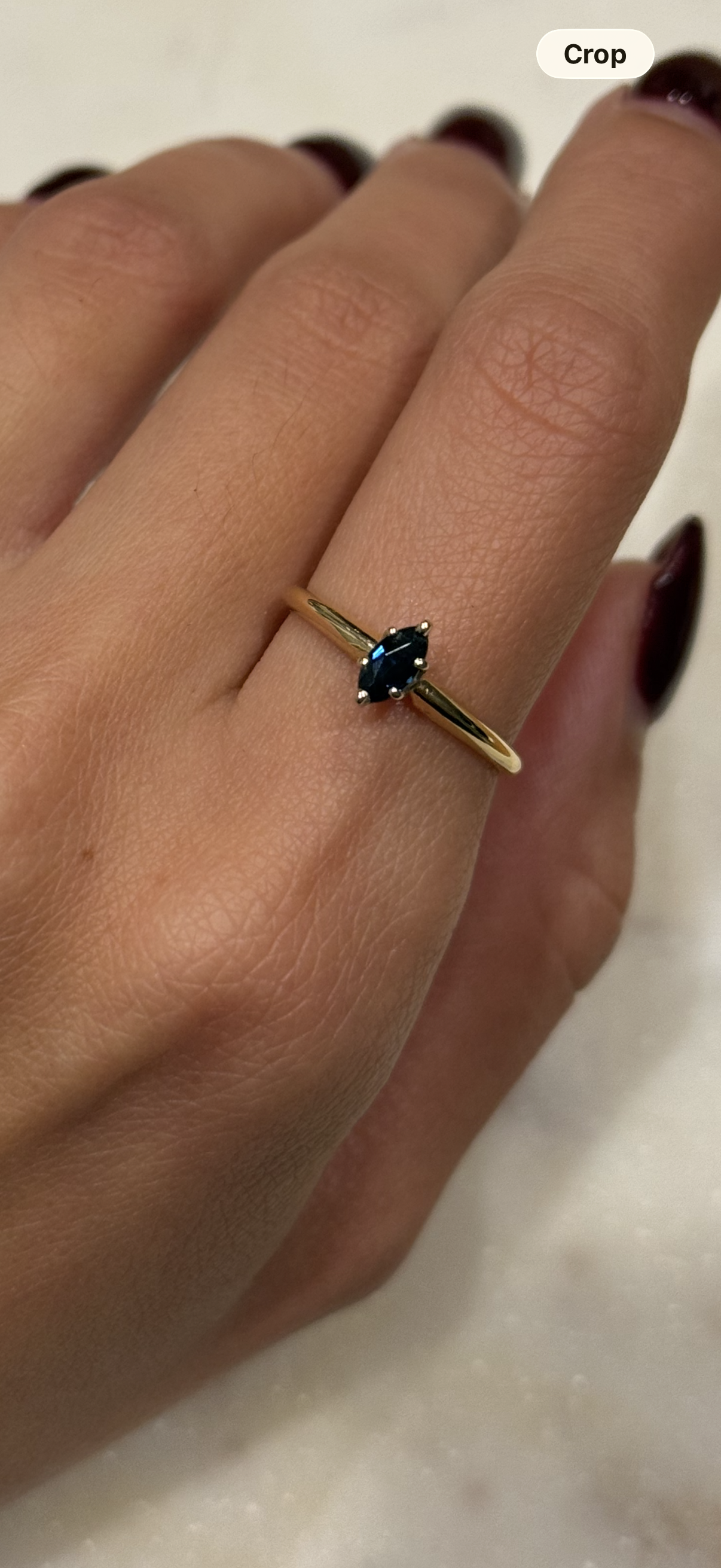 Marquise Midnight Sapphire Ring