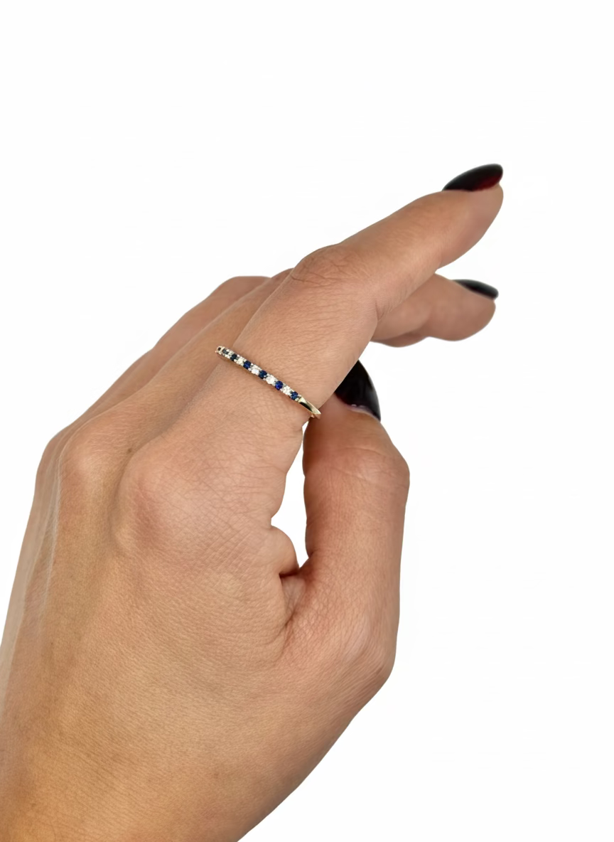 Sapphire Whisper Band