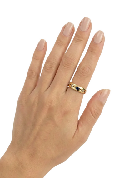 Celestial Sapphire & Diamond Band, alternate view