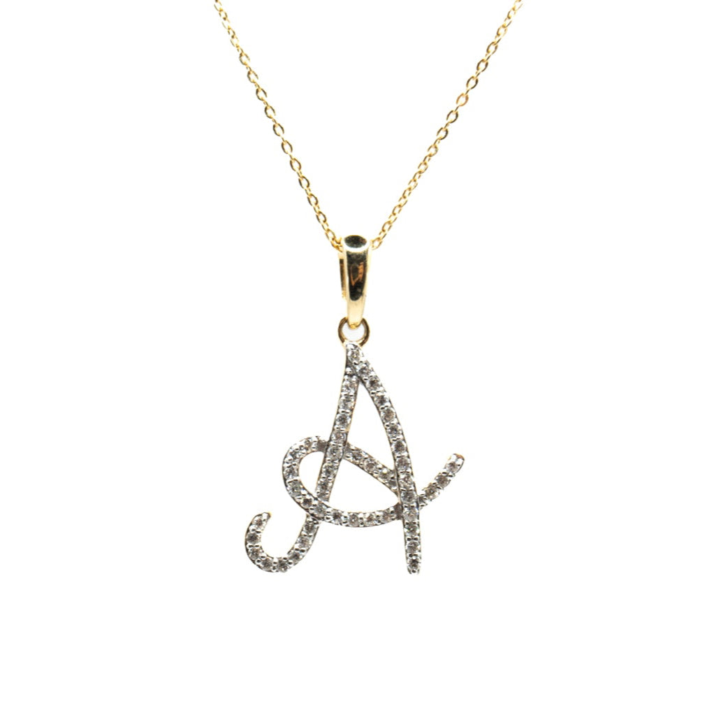 Diamond Initial Pendant