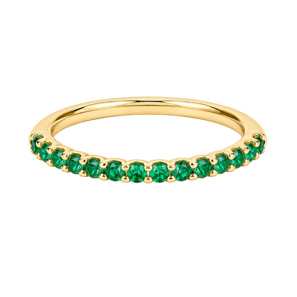 Emerald Glow Eternity Band, product view