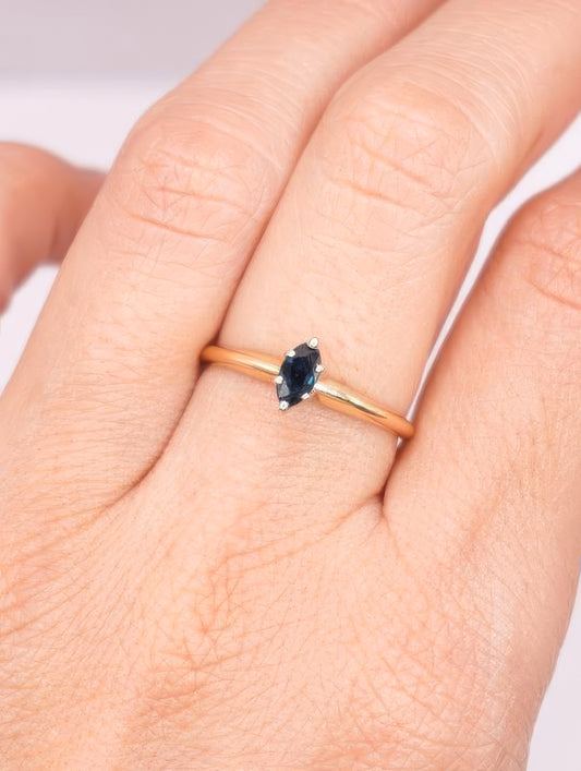 Marquise Midnight Sapphire Ring
