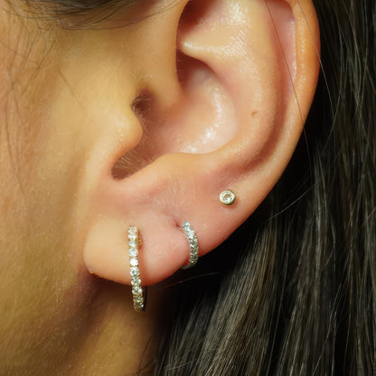 Eternal Spark Diamond Hoops, alternate view