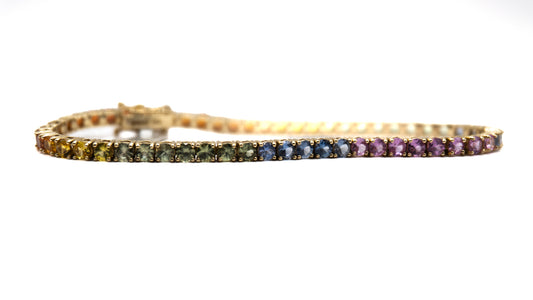 Rainbow Tennis Bracelet